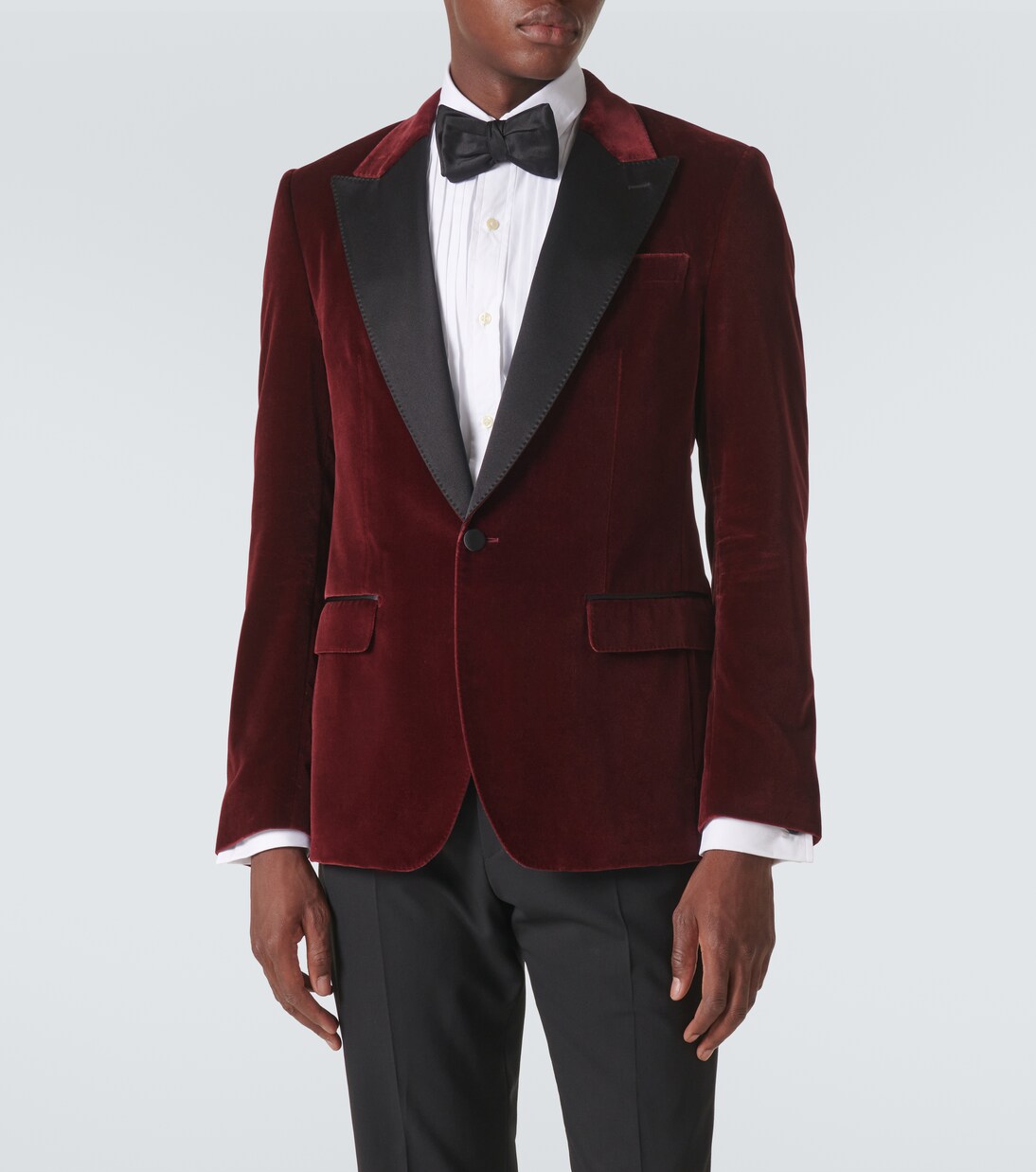 Veste de smoking en velours de coton mélangé | Dolce&Gabbana