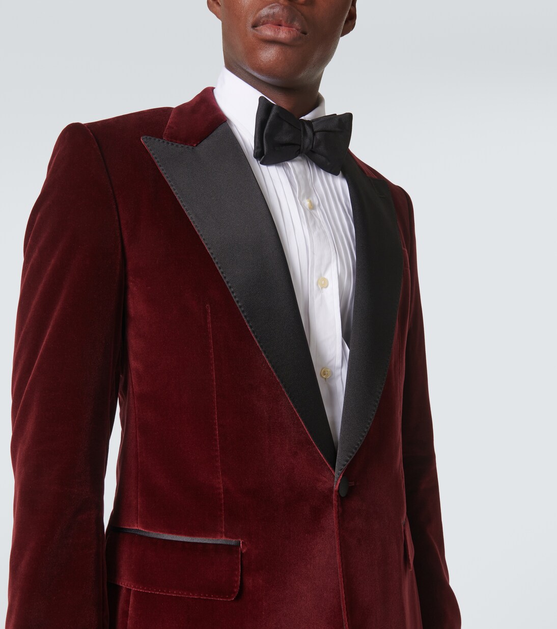 Veste de smoking en velours de coton mélangé | Dolce&Gabbana