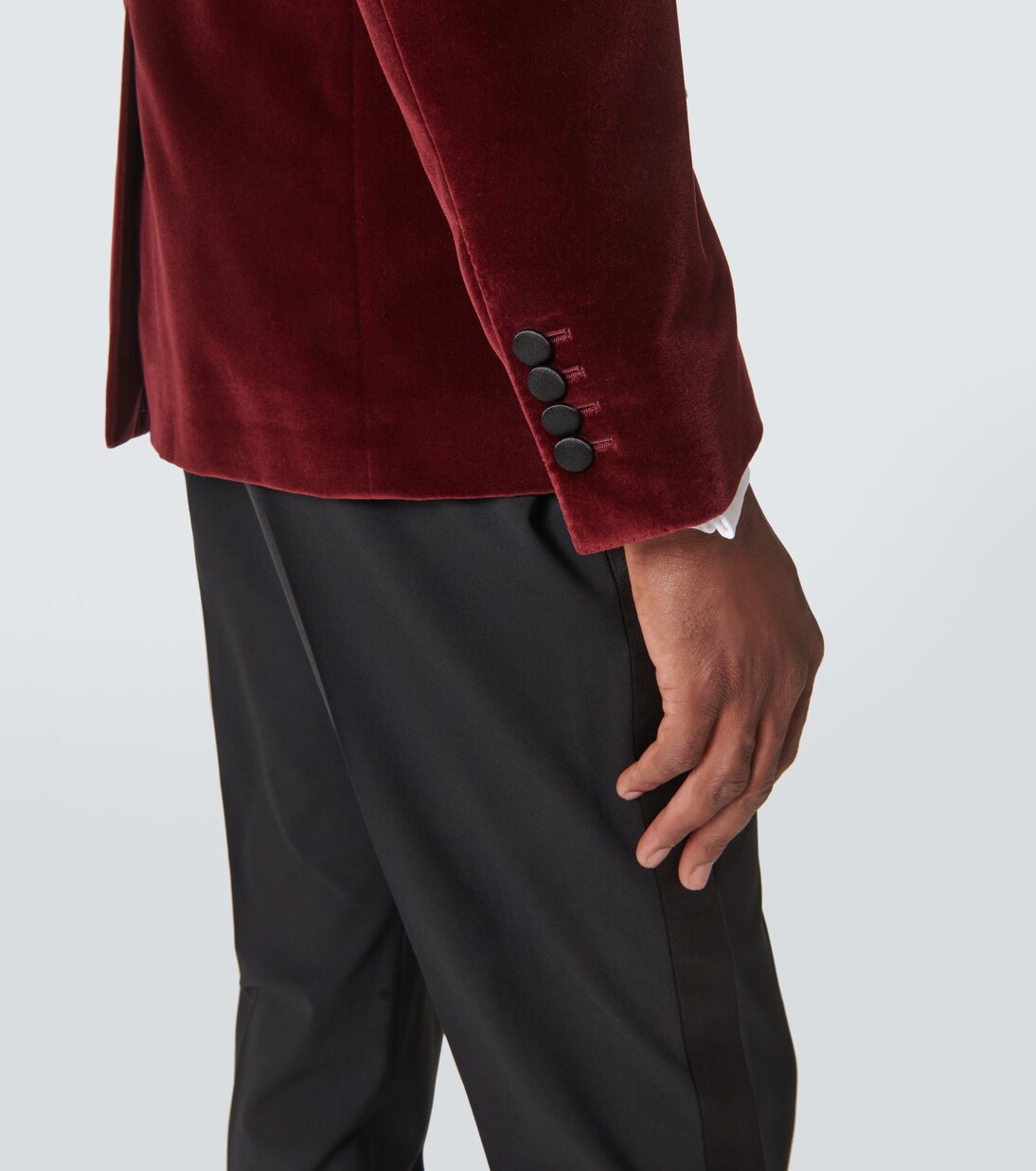 Veste de smoking en velours de coton mélangé | Dolce&Gabbana