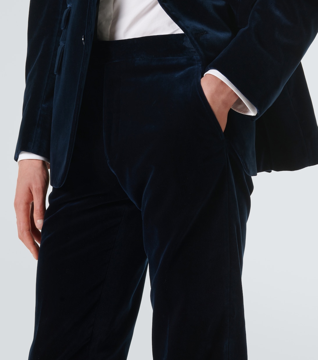 Pantalones rectos de algodón | Ralph Lauren Purple Label
