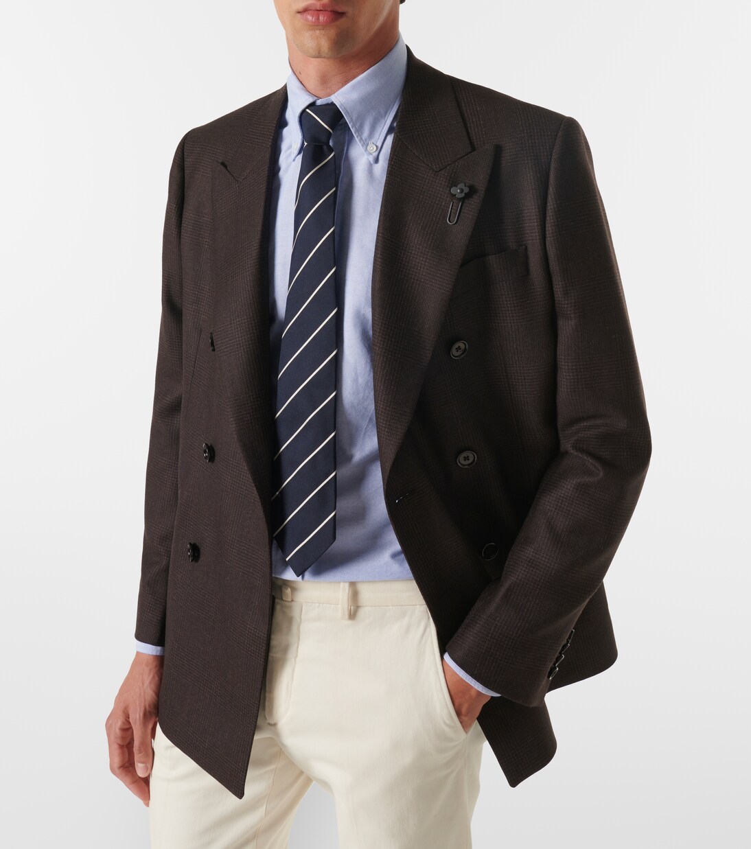 Blazer doppiopetto in lana vergine | Lardini