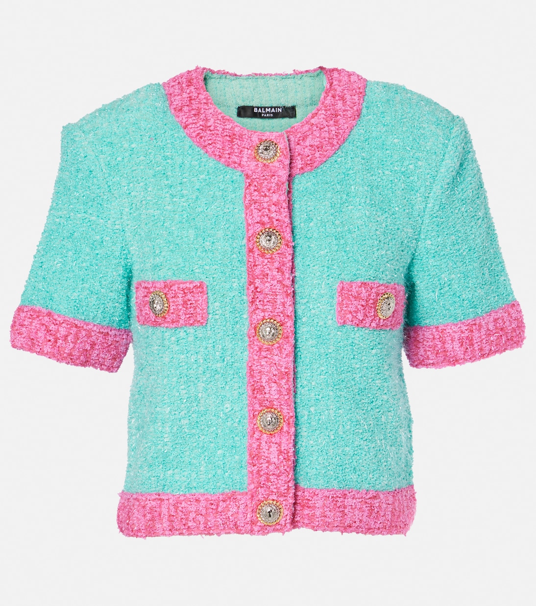 Cropped knit cardigan | Balmain