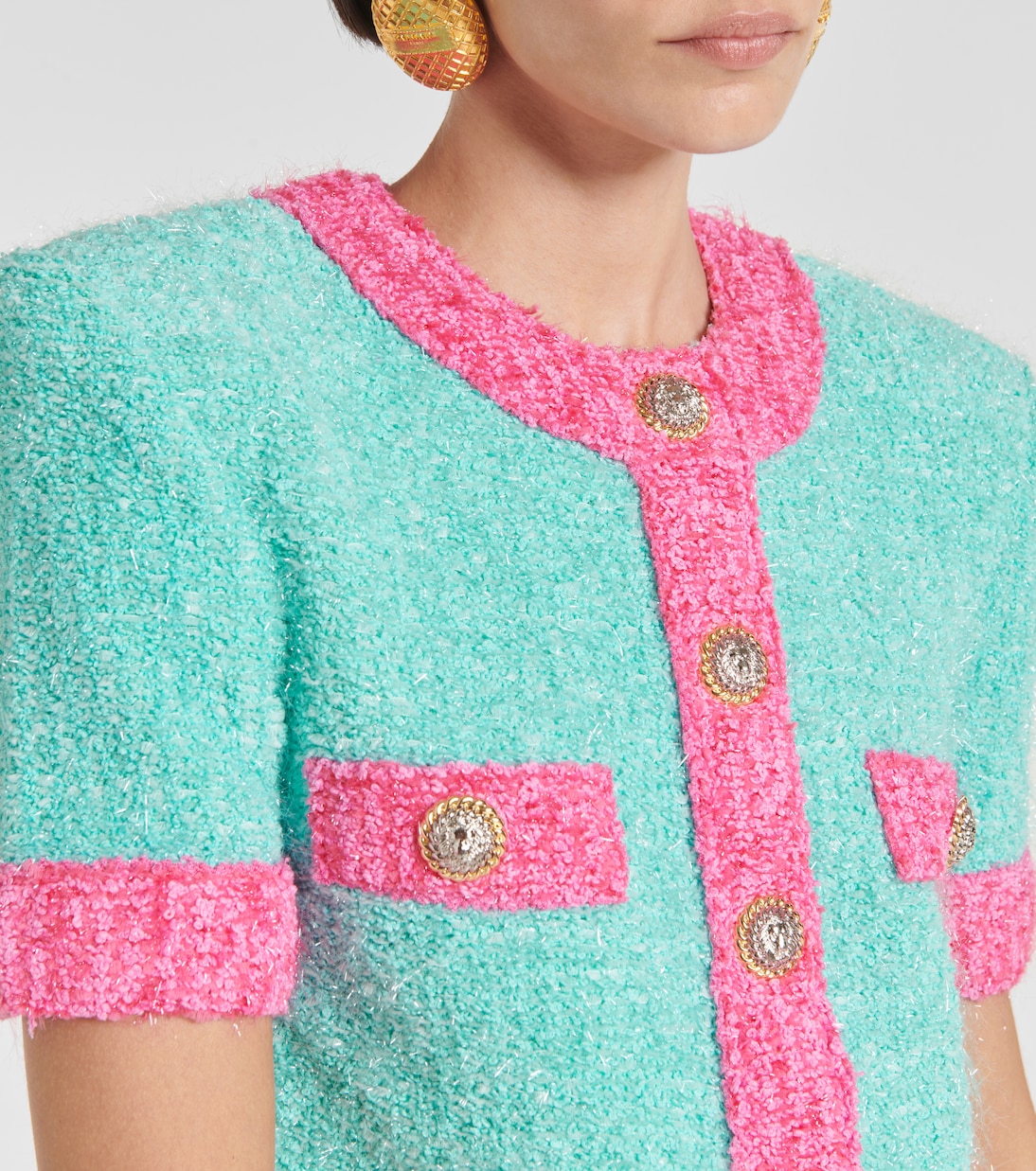 Cropped knit cardigan | Balmain