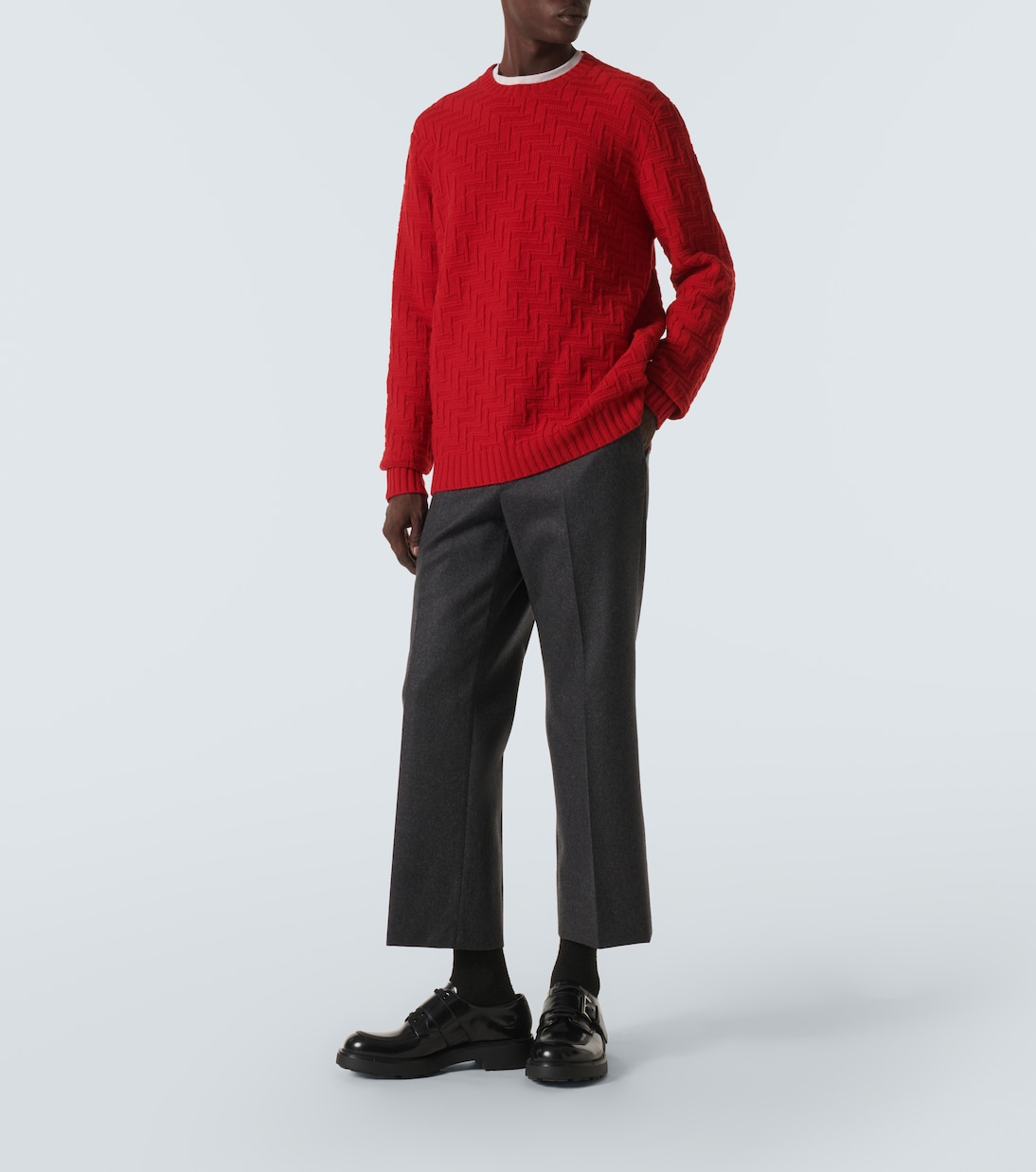 3D-knit wool and cashmere sweater | Prada