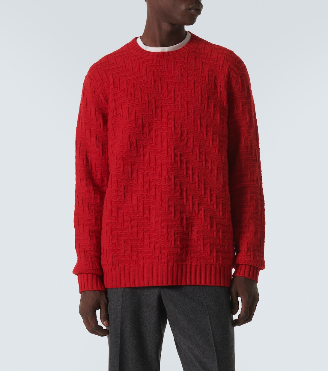 3D-knit wool and cashmere sweater | Prada