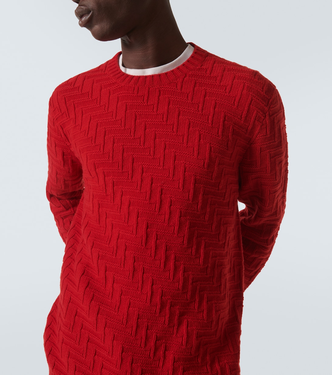3D-knit wool and cashmere sweater | Prada