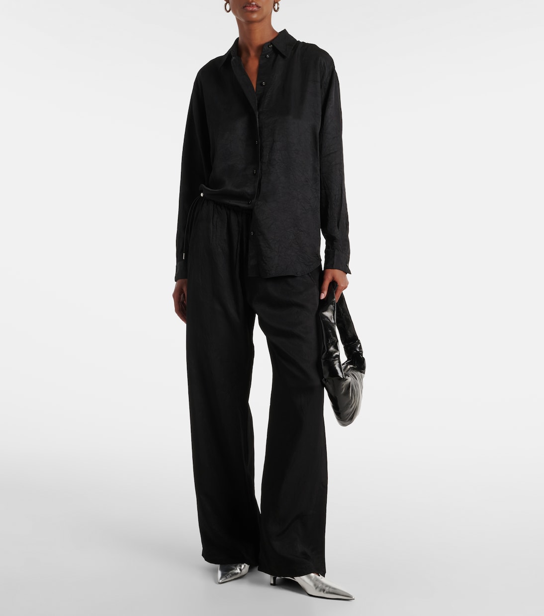 White Label Weite High-Rise-Hose Anders | Proenza Schouler