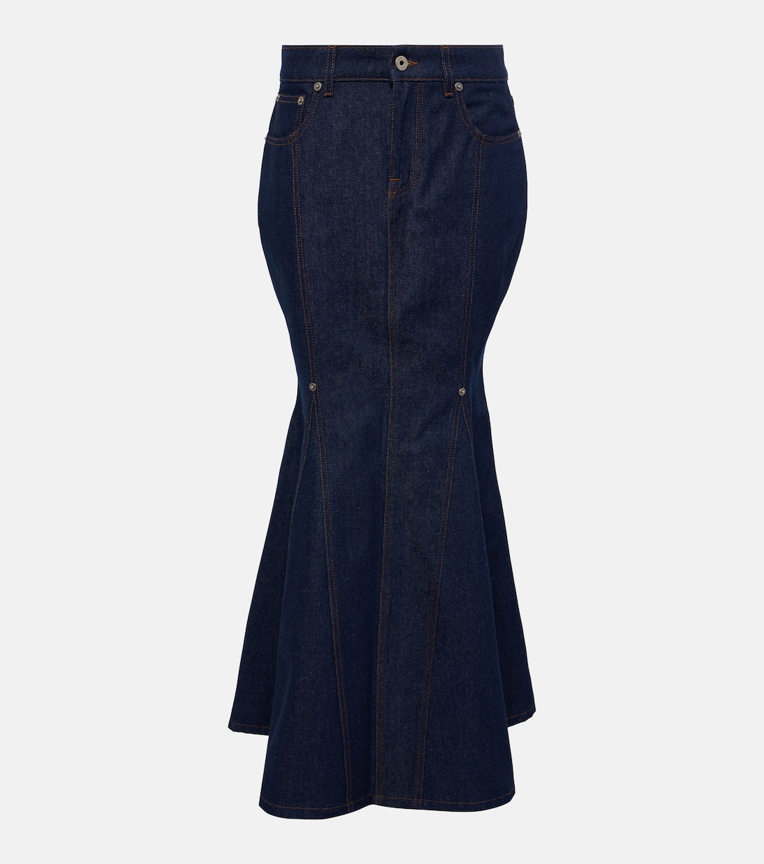 Gonna di jeans lunga a vita alta  | Jean Paul Gaultier