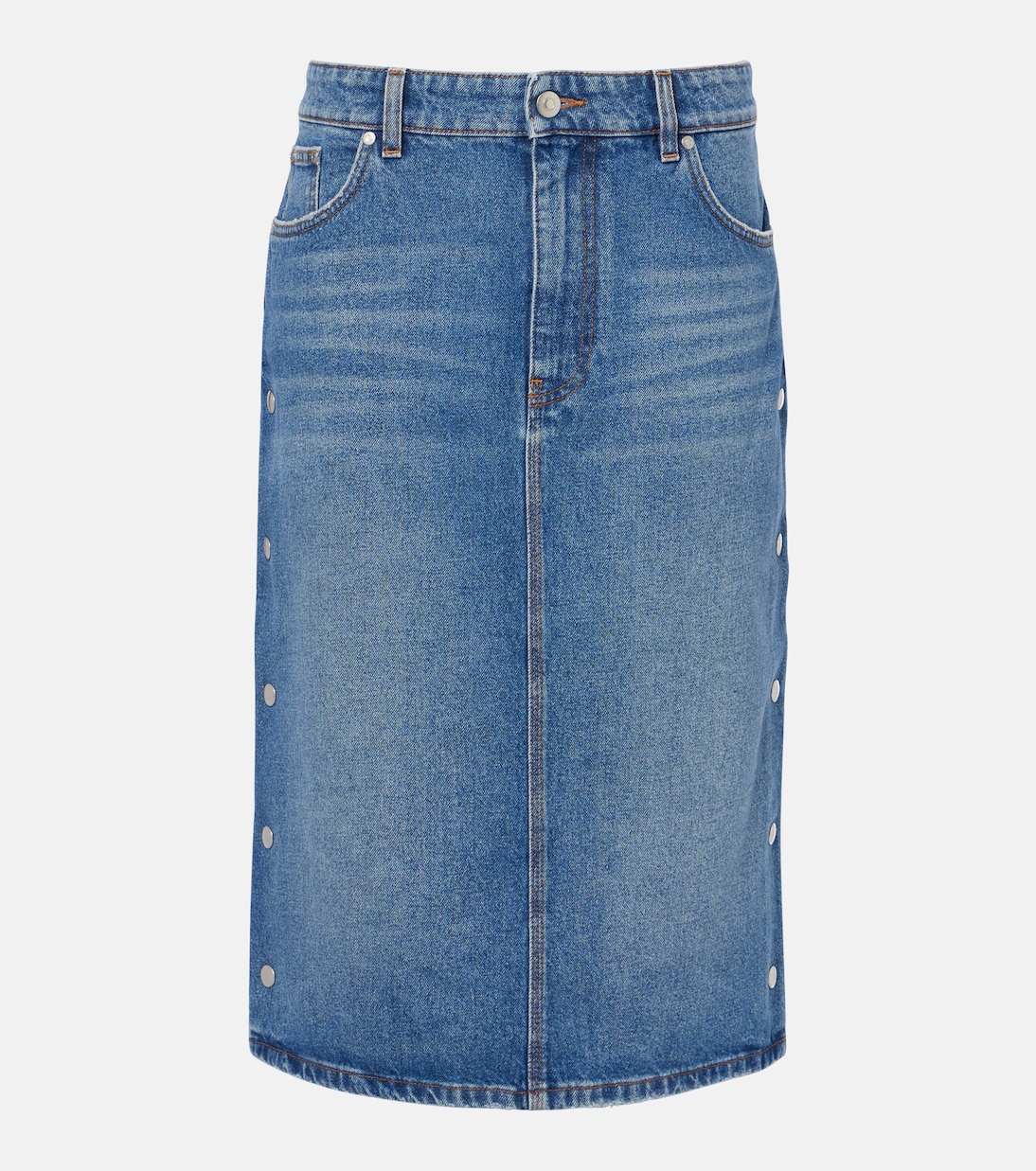 Gonna a tubino di jeans a vita media | Stella McCartney