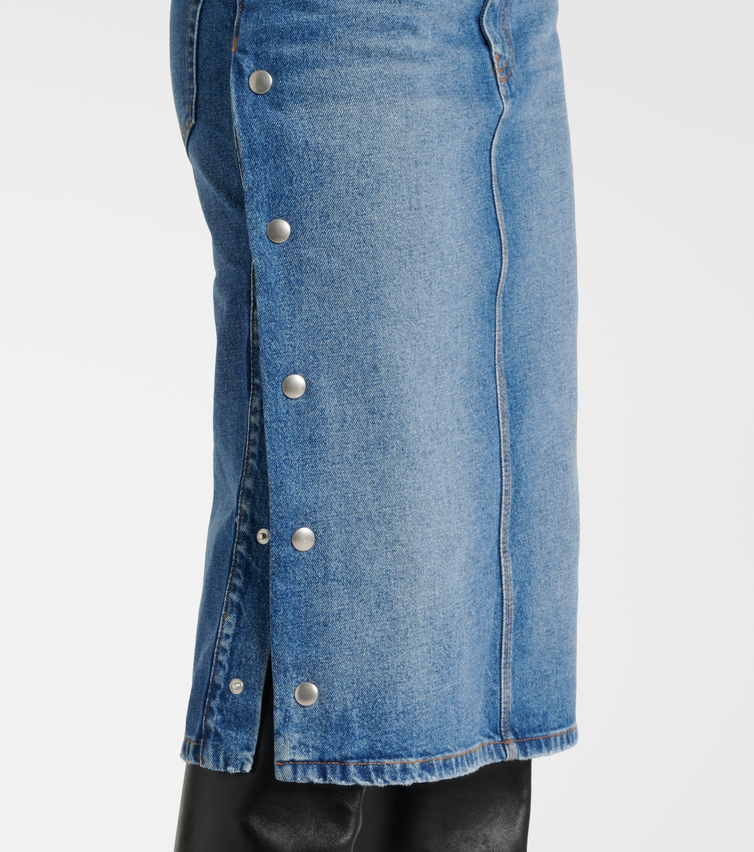 Gonna a tubino di jeans a vita media | Stella McCartney