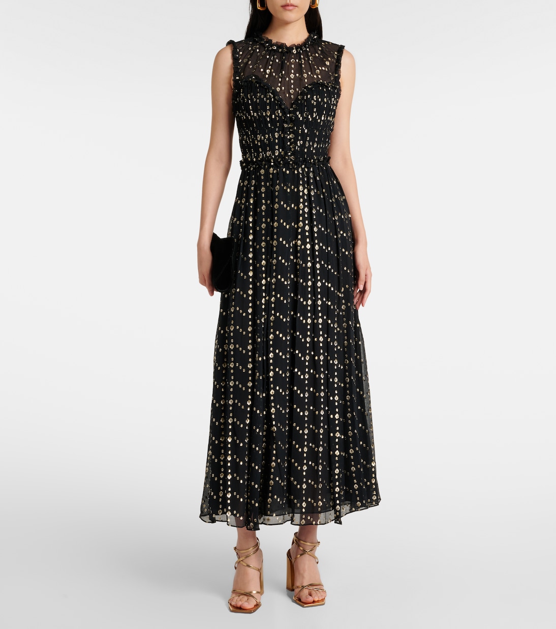 Abito midi Kasia in misto seta | Ulla Johnson