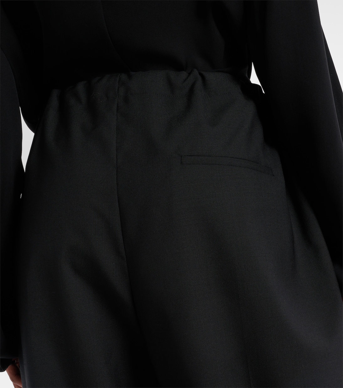 Pantaloni a gamba larga Trenton in lana | Khaite