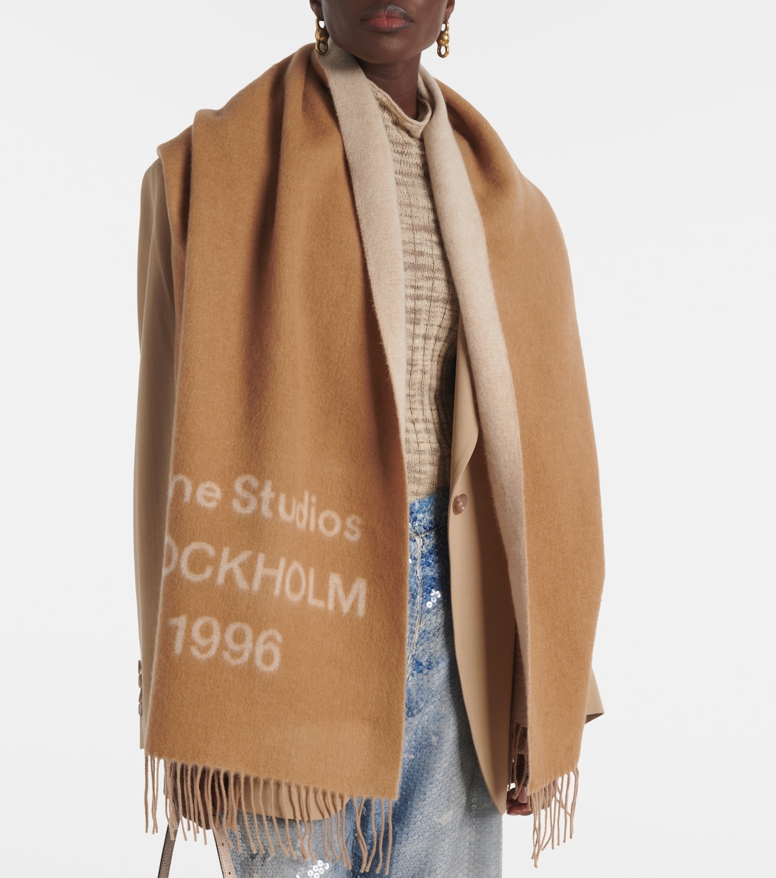 Sciarpa in lana con logo | Acne Studios
