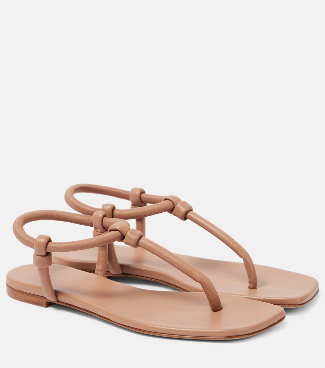 Juno leather thong sandals | Gianvito Rossi