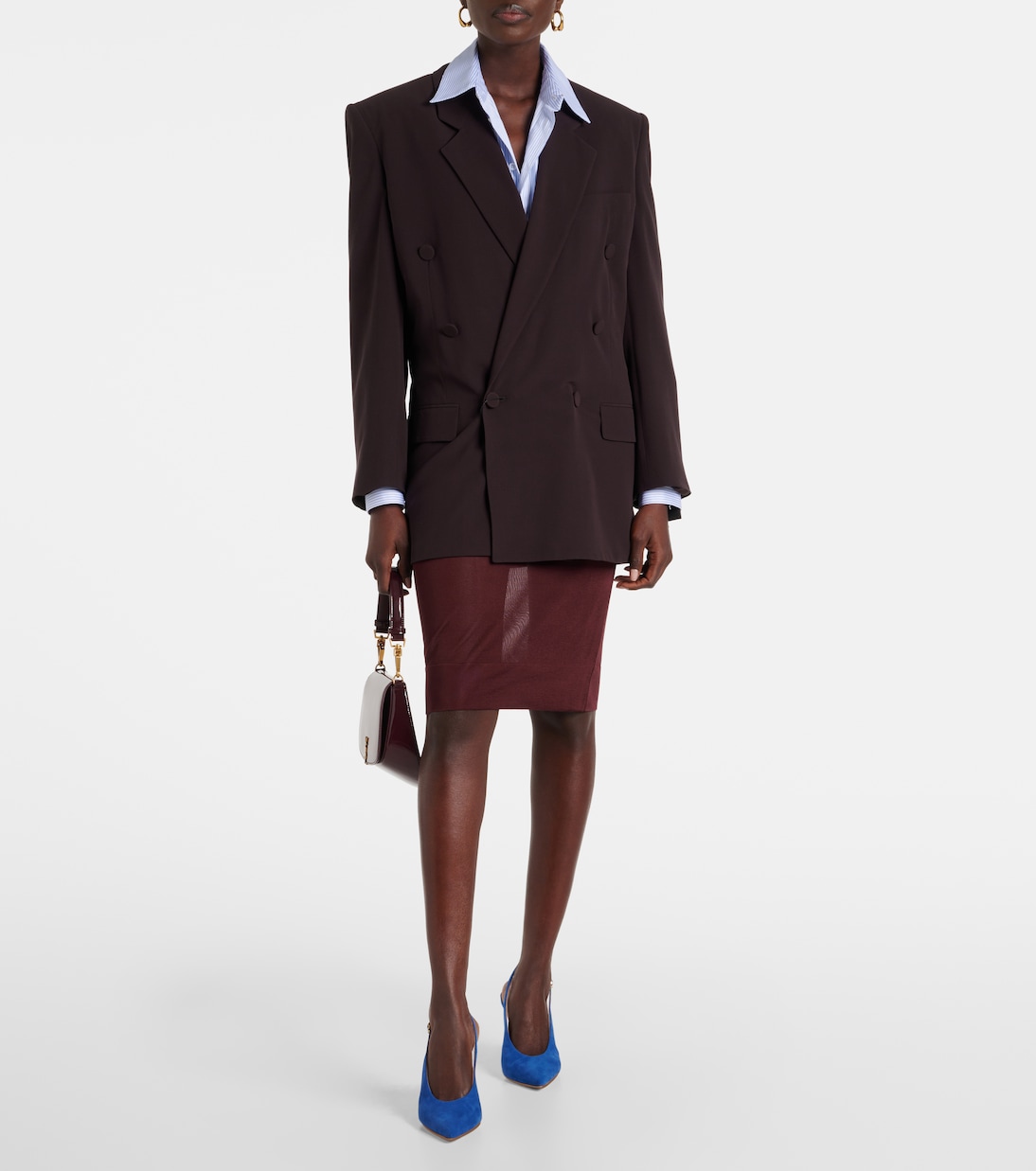 Escarpins slingback Robbie en daim | Gianvito Rossi