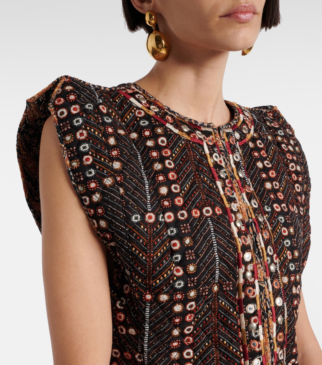 Cardigan Cerza brodé en coton | Marant Etoile