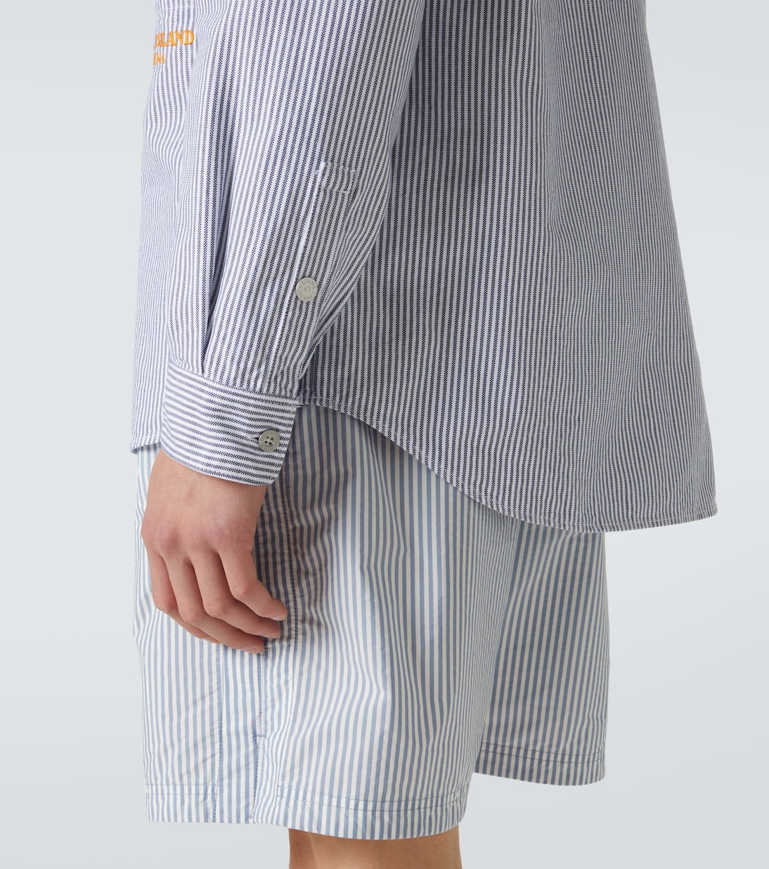 Camicia Marina in cotone a righe | Stone Island