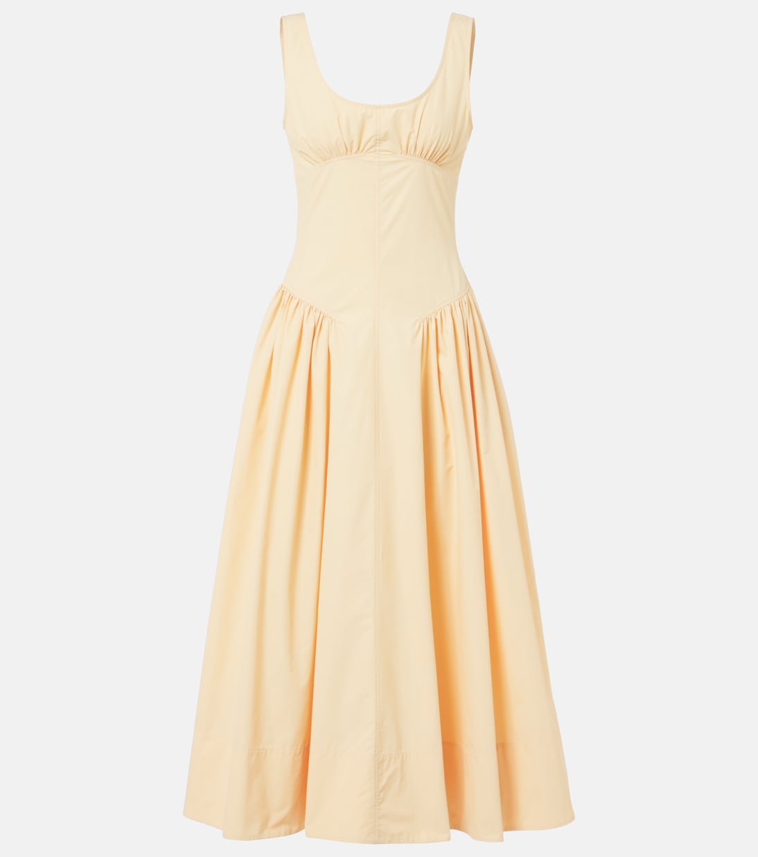 Robe midi White Label Kendall en coton mélangé | Proenza Schouler