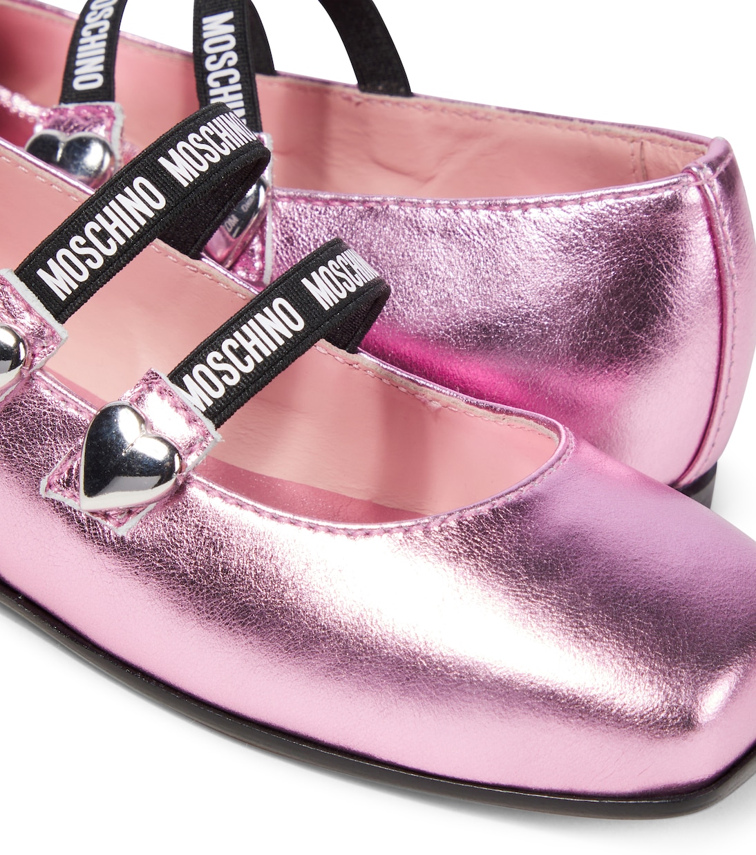 Leather ballet flats | Moschino Kids