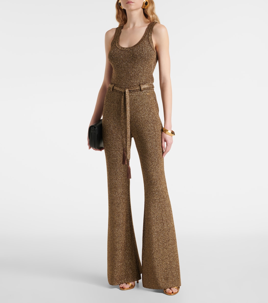 Pantalon ample en lamé | Tom Ford