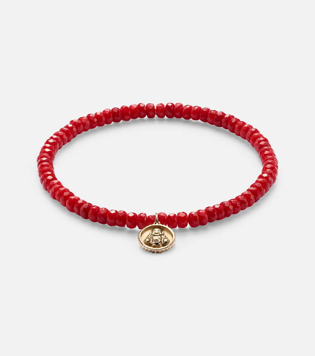 Bracciale in oro 14kt con perline, corallo e diamanti per giovani alla moda