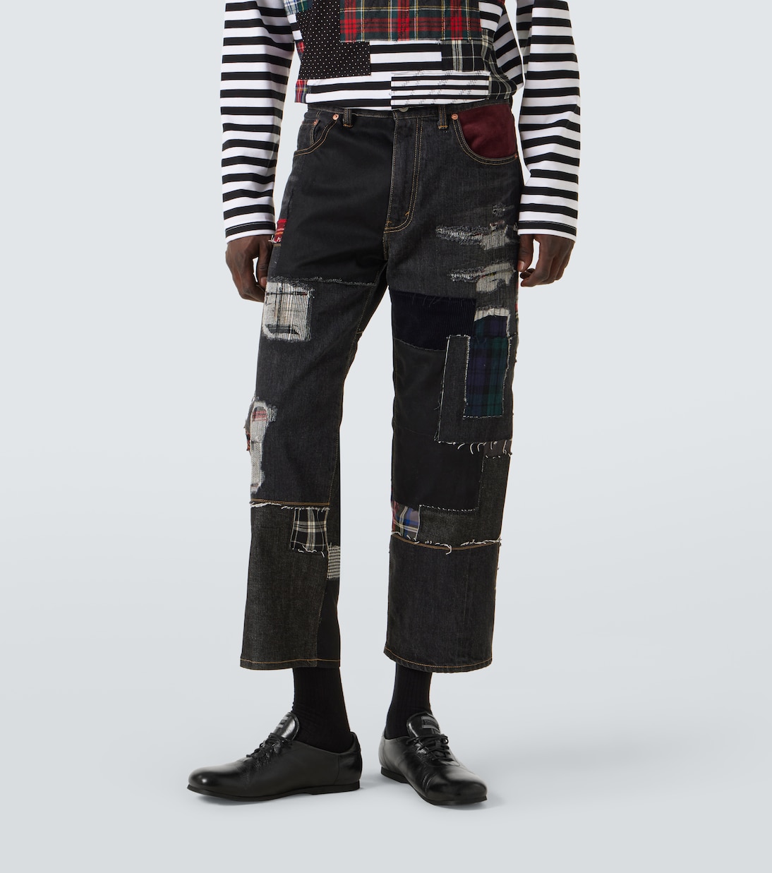 x Levi's® patchwork wide-leg jeans | Junya Watanabe