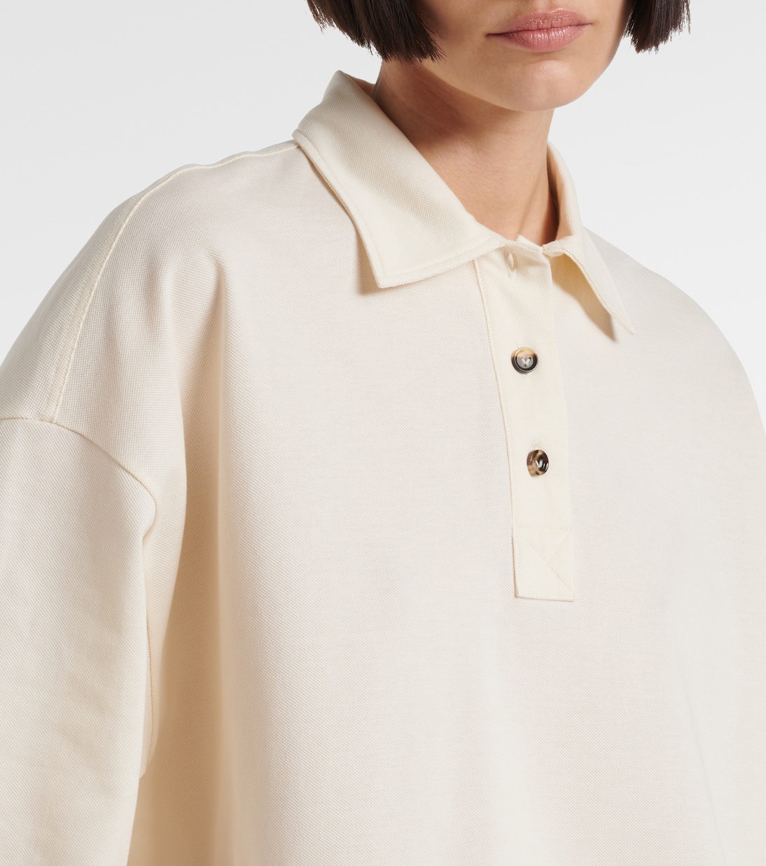 Polo raccourci en coton | Bottega Veneta