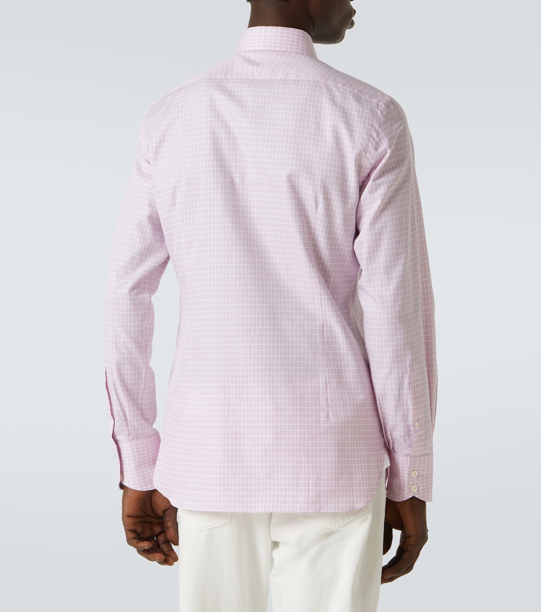Camisa en popelín de algodón a cuadros | Tom Ford