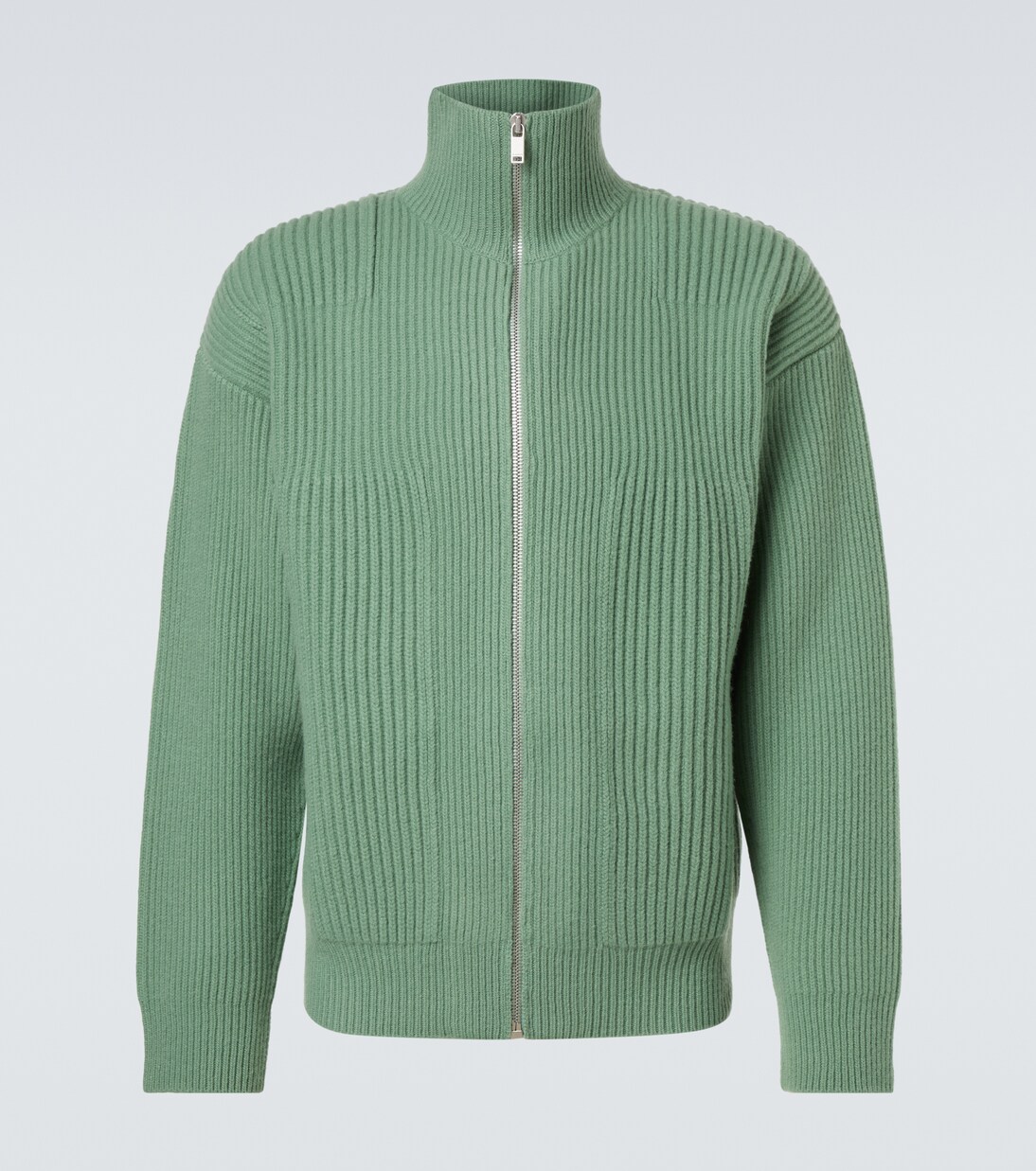 Wool zip-up cardigan | Jil Sander