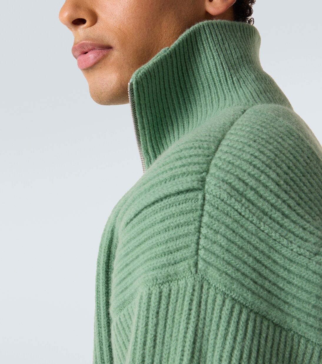 Wool zip-up cardigan | Jil Sander