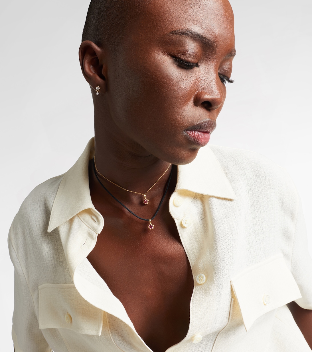 Collana Festival in oro 14kt con tormalina | Stone and Strand