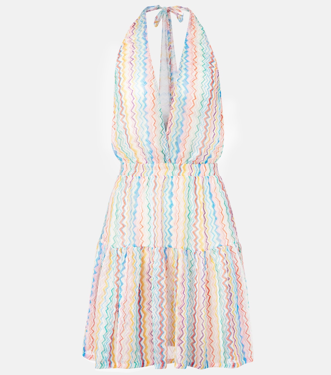 Zigzag halterneck minidress | Missoni