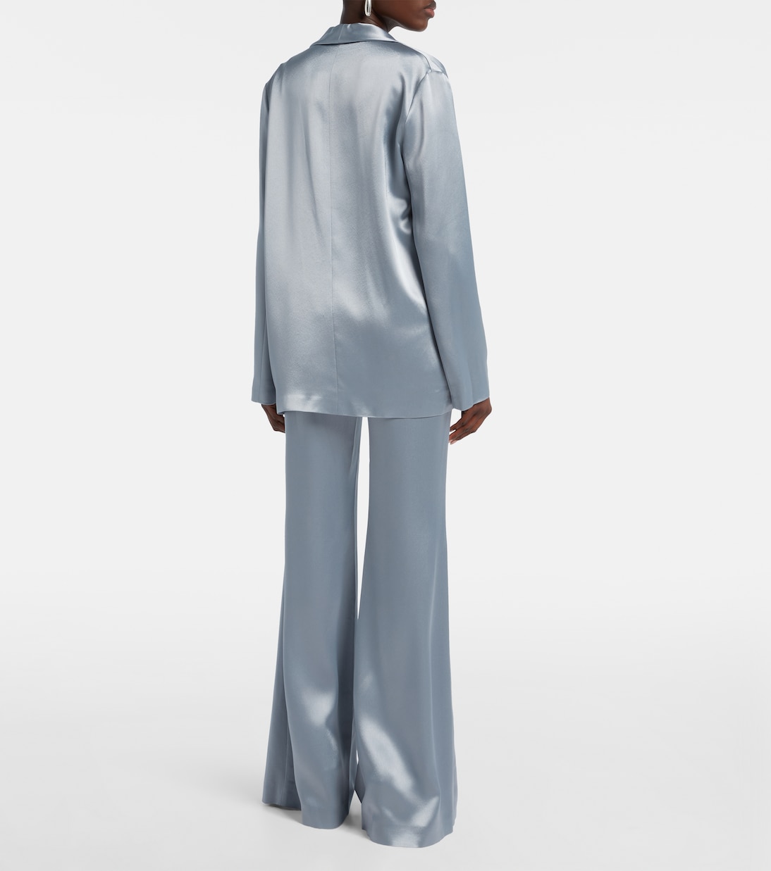 Julianne satin blazer | Galvan