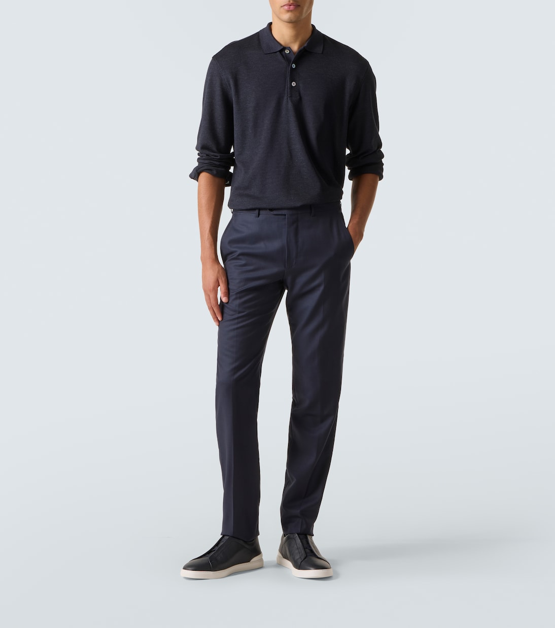 Cotton and silk polo shirt | Zegna