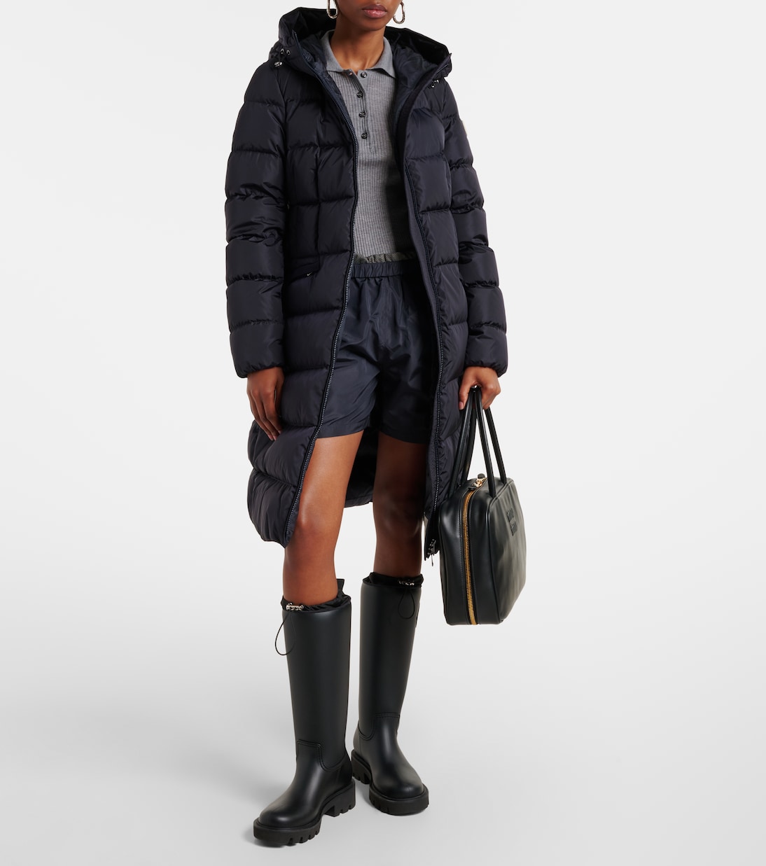 Polo in maglia di lana a coste | Moncler