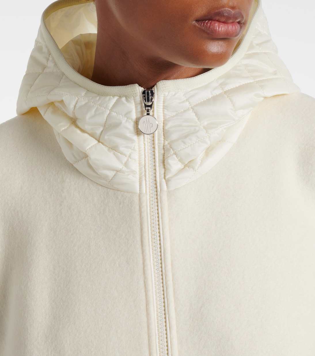 Logo wool-blend jacket | Moncler