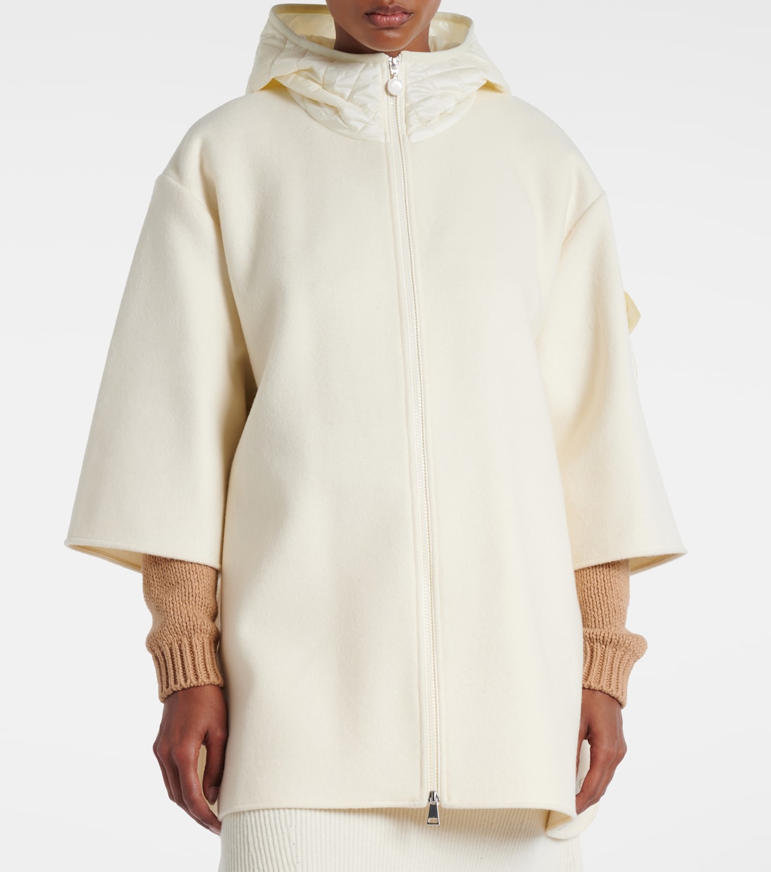 Logo wool-blend jacket | Moncler