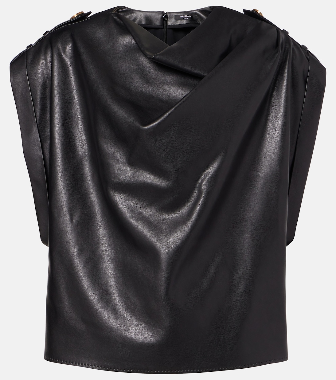 Top en cuir synthétique | Balmain