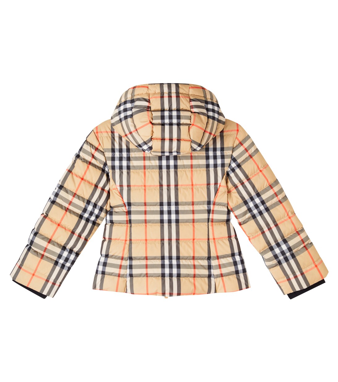 Cecilia Burberry Check hooded down jacket | Burberry Kids