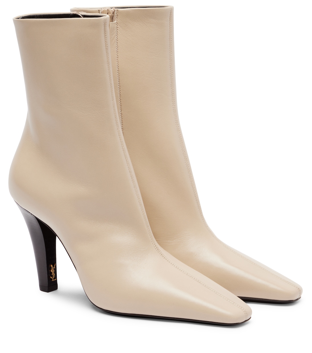 Jill 95 leather ankle boots | Saint Laurent