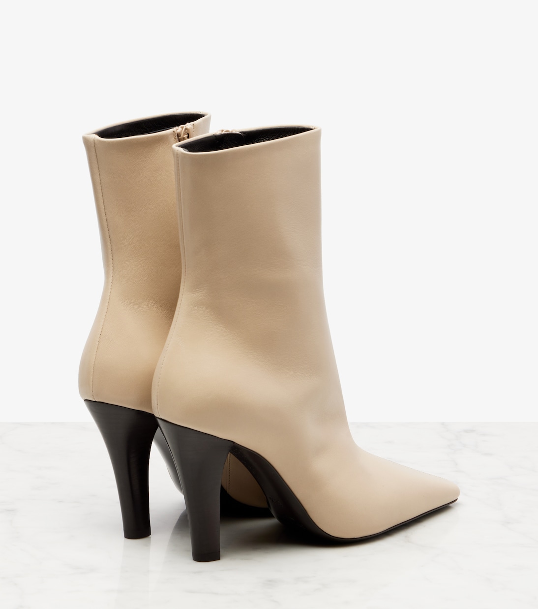 Jill 95 leather ankle boots | Saint Laurent