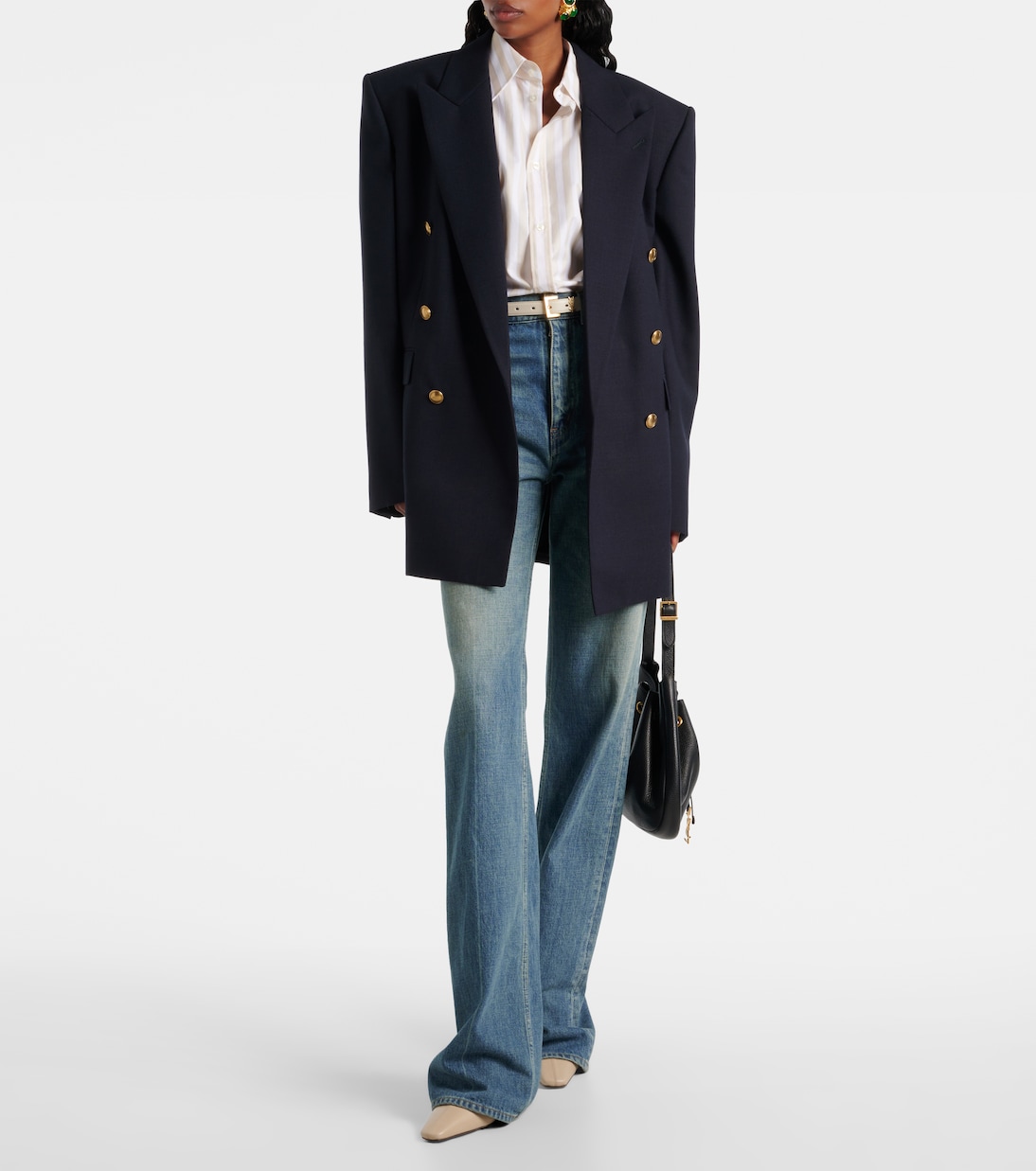 Jill 95 leather ankle boots | Saint Laurent