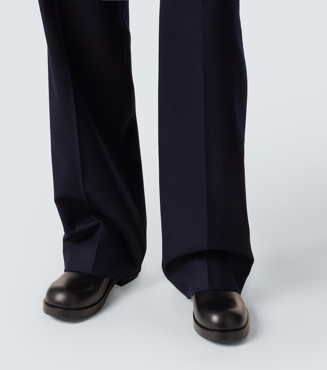 Wool flannel wide-leg pants | Dries Van Noten