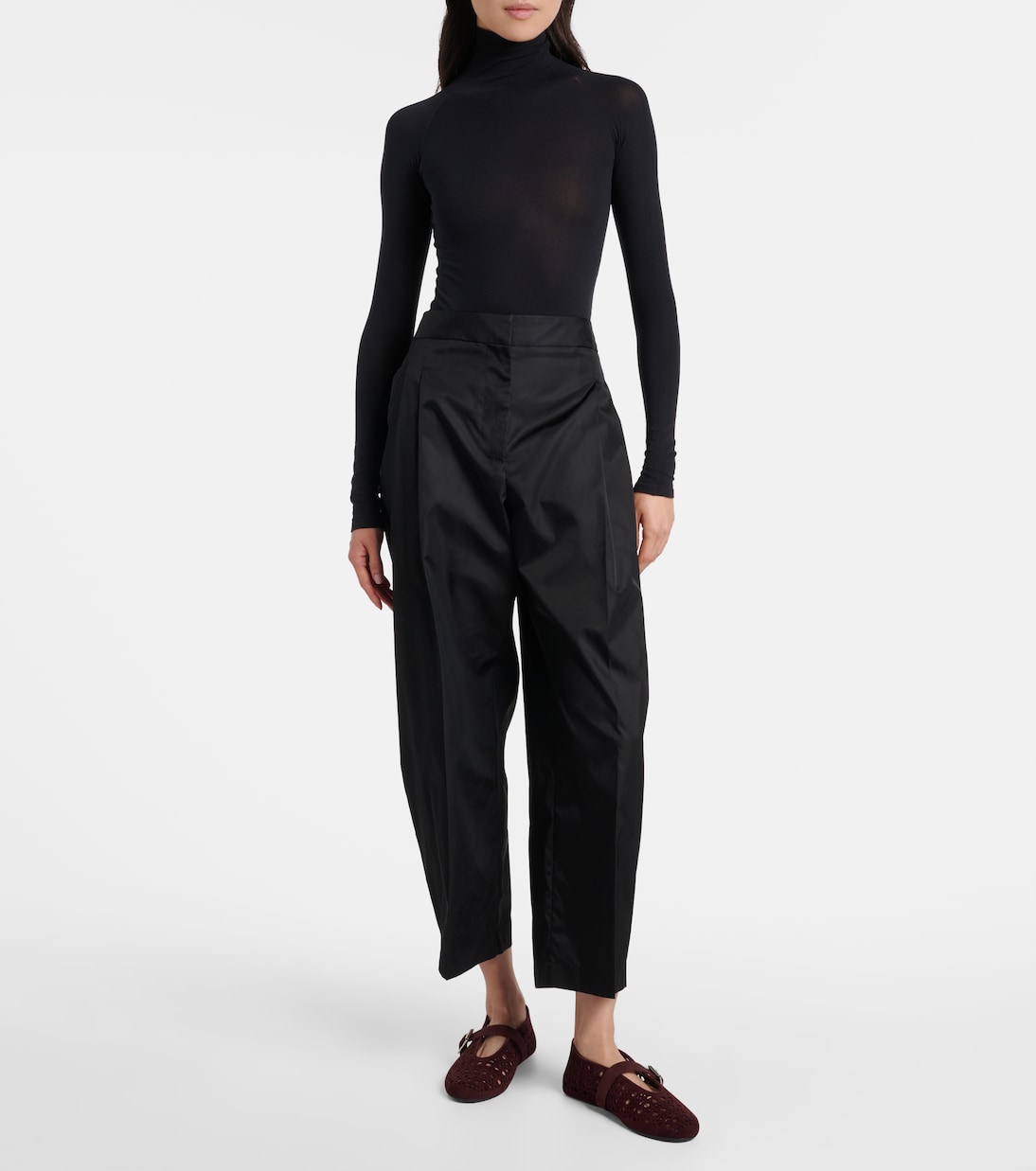 La Ballerine leather ballet flats | Alaïa