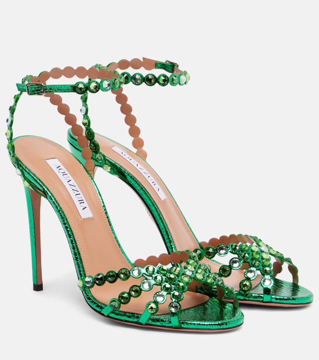 Tequila 105 embellished leather sandals | Aquazzura