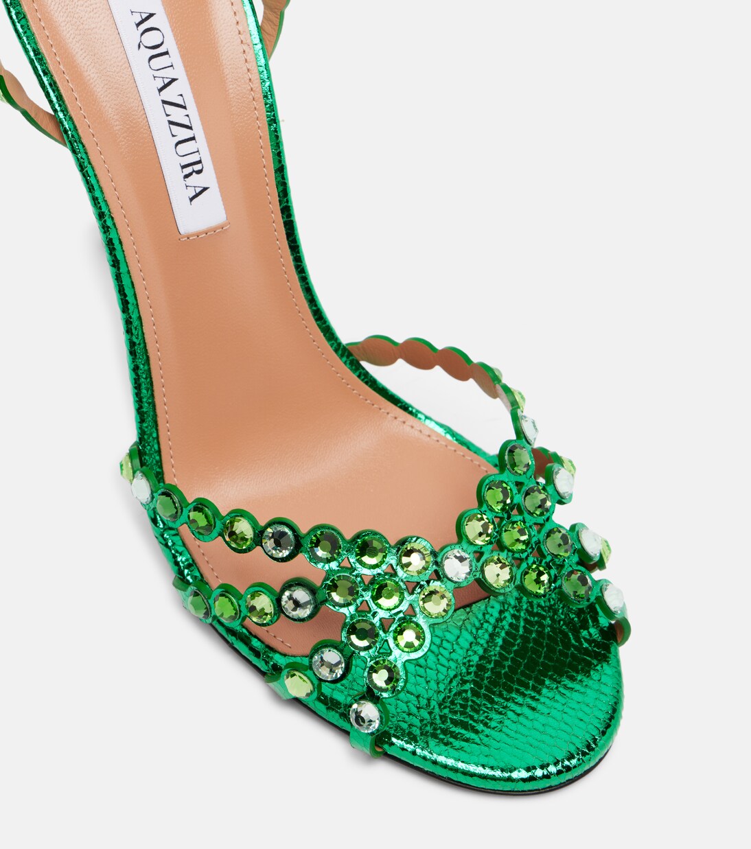 Tequila 105 embellished leather sandals | Aquazzura