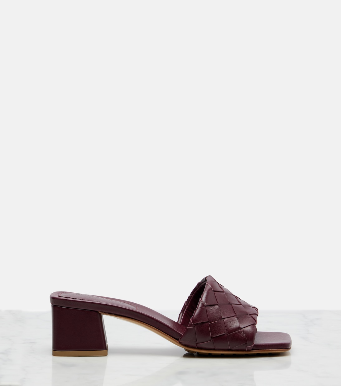 Parco 45 Intrecciato leather mules | Bottega Veneta