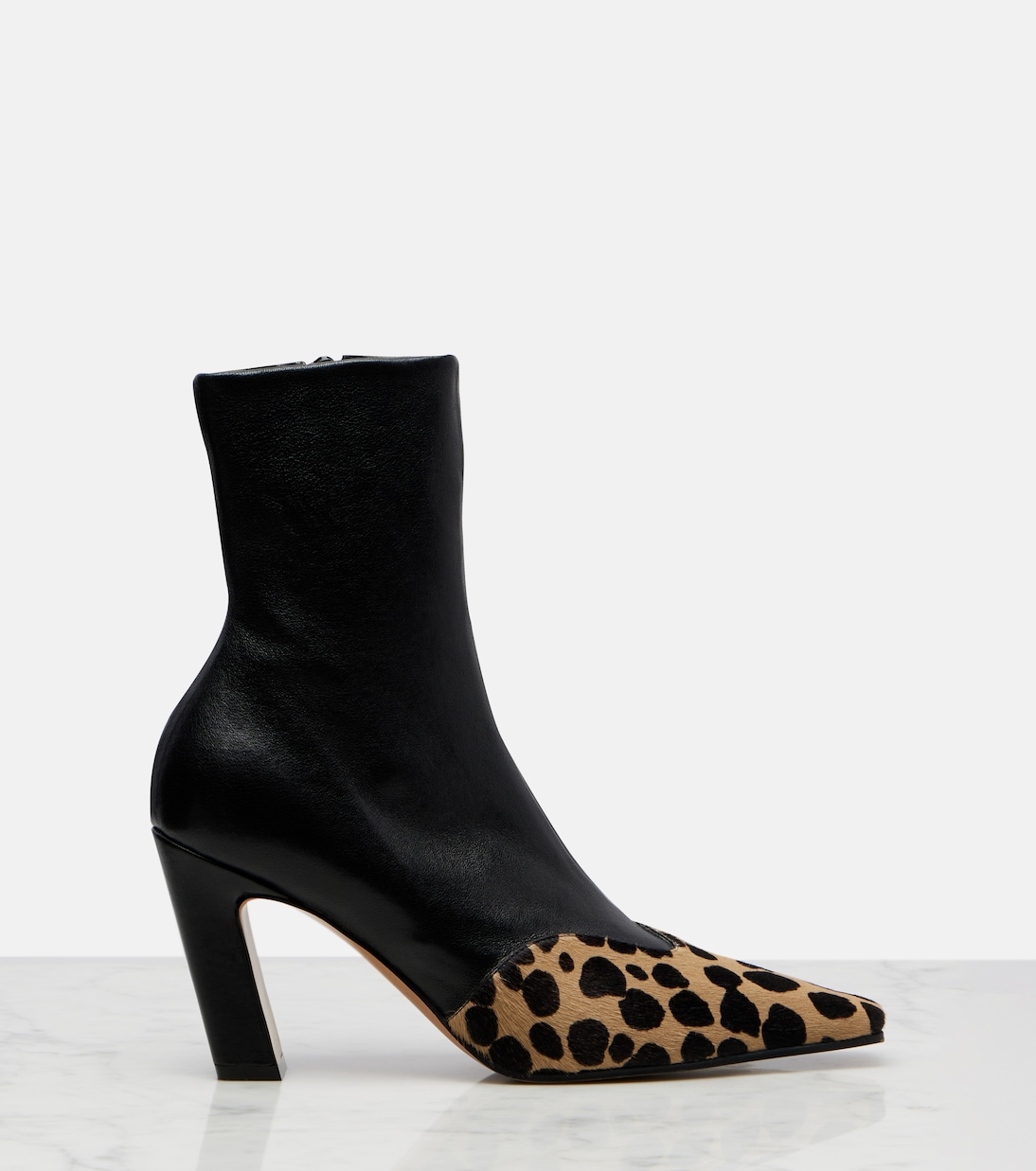 Botines Nevada 85 de piel y pelo de becerro | Khaite