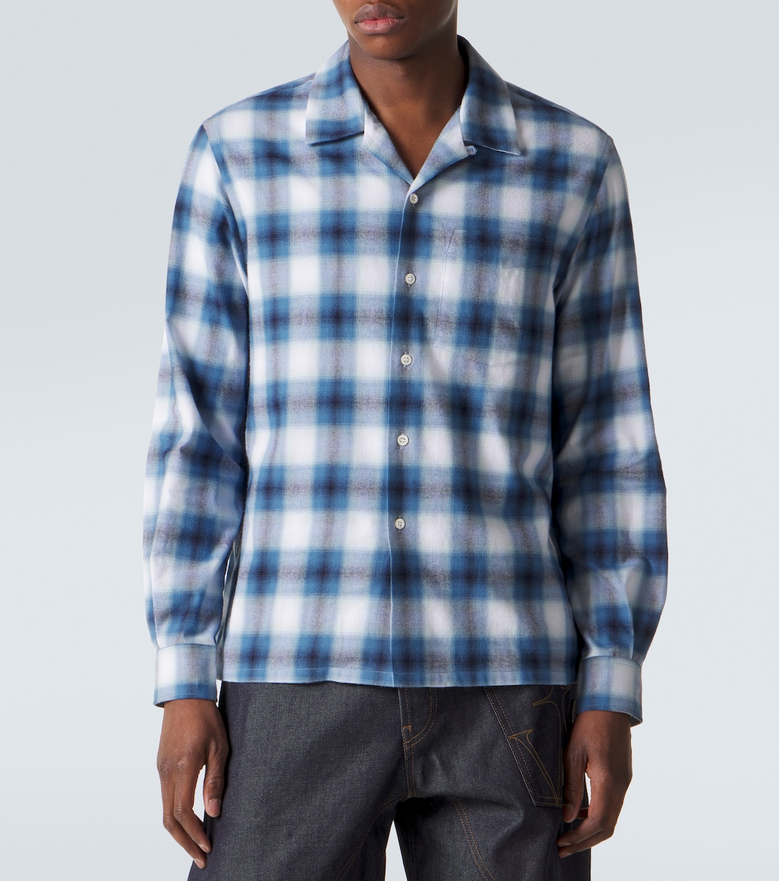 Checked cotton flannel shirt  | JW Anderson