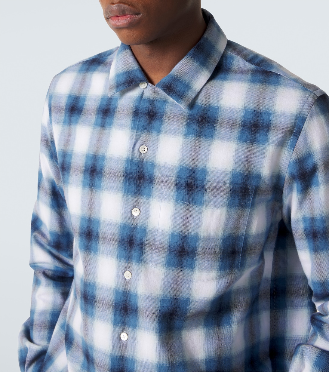 Checked cotton flannel shirt  | JW Anderson